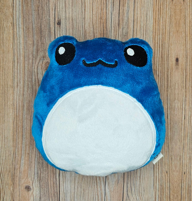 Cuddly Soft Plush Frog Dog Toy w/ Squeaker