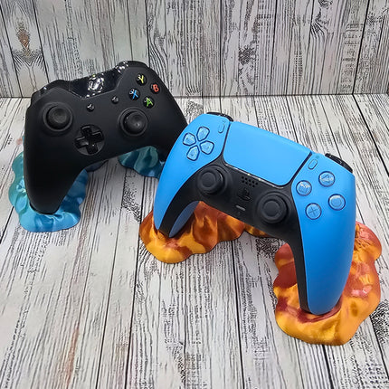 "Sticky" Video Game Controller Holder/Display