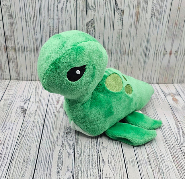Image of Green Smooth Nessie plush option