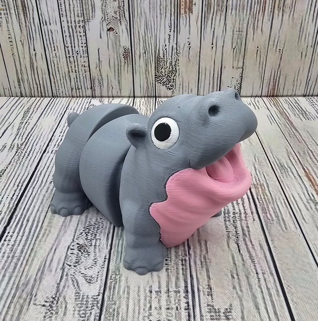 image of a 3d printed pygmy hippo, adult sized