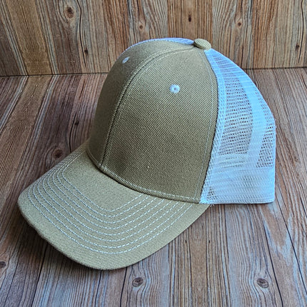 Trucker Hat w/ Laser Engraved Leather Patch