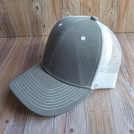 Trucker Hat w/ Laser Engraved Leather Patch