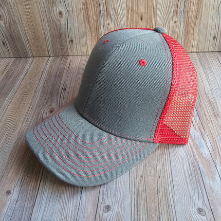Trucker Hat w/ Laser Engraved Leather Patch