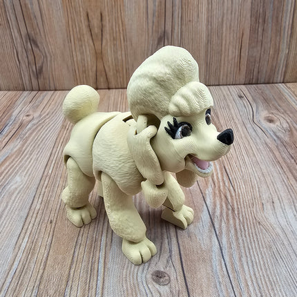 Articulated Poodle (3 varieties) & Optional Doghouse Accessory Kit