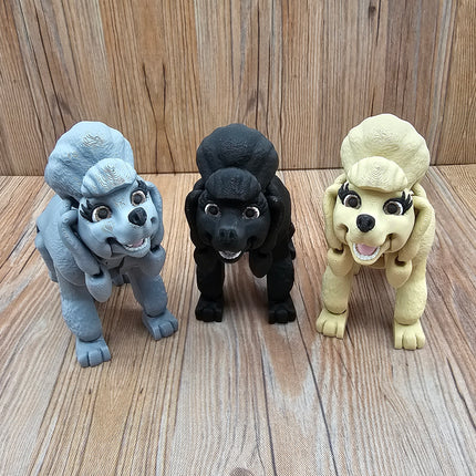 Articulated Poodle (3 varieties) & Optional Doghouse Accessory Kit