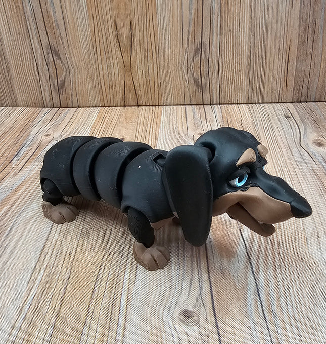 Articulated Dachshund (2 varieties) & Optional Doghouse Accessory Kit