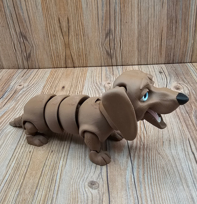 Articulated Dachshund (2 varieties) & Optional Doghouse Accessory Kit