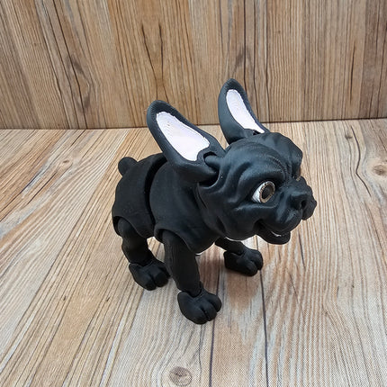 Articulated French Bulldog (3 varieties) & Optional Doghouse Accessory Kit