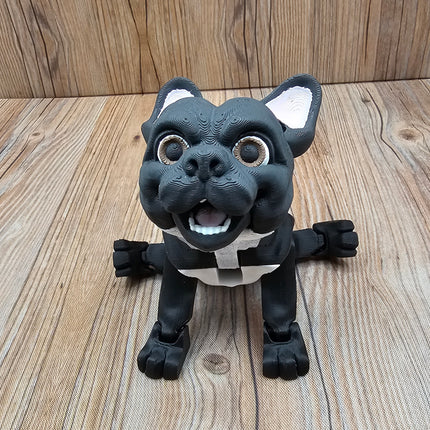 Articulated French Bulldog (3 varieties) & Optional Doghouse Accessory Kit