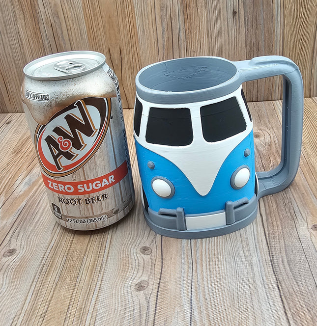 Retro Van Can Holder, 2 Color Options, 3D Printed