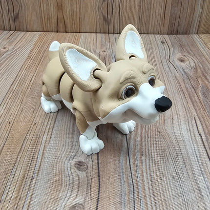 Articulated Corgi & Optional Doghouse Accessory Kit