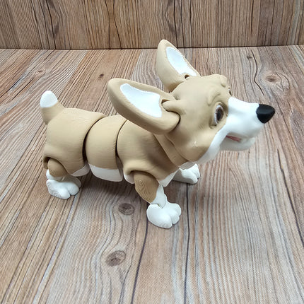 Articulated Corgi & Optional Doghouse Accessory Kit
