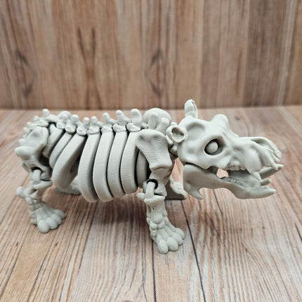 3D Printed Flexible Safari Animal Skeletons