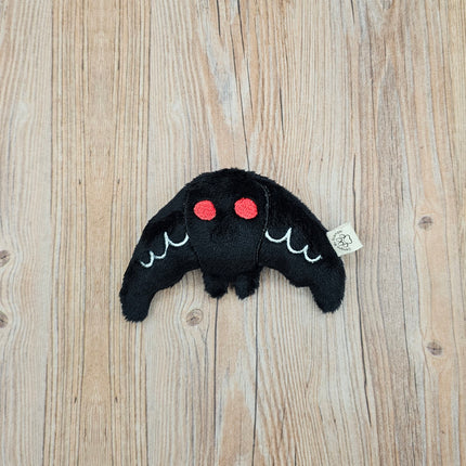 image of mothman cat toy with embroidered details