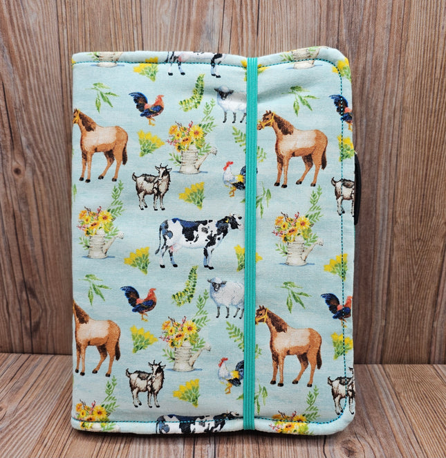Animal Adventures Fabric Journal Cover – A5 with Pen & Lined Notebook (Multiple Designs)