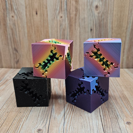 3D Printed Gear Cube Fidget