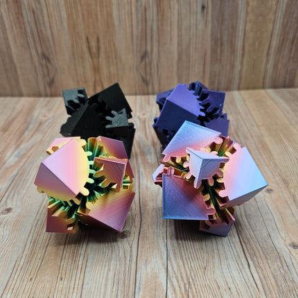 3D Printed Gear Cube Fidget