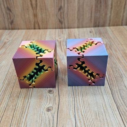 3D Printed Gear Cube Fidget