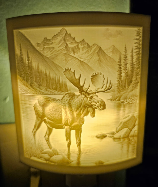 Moose 3D Printed LED Night Light