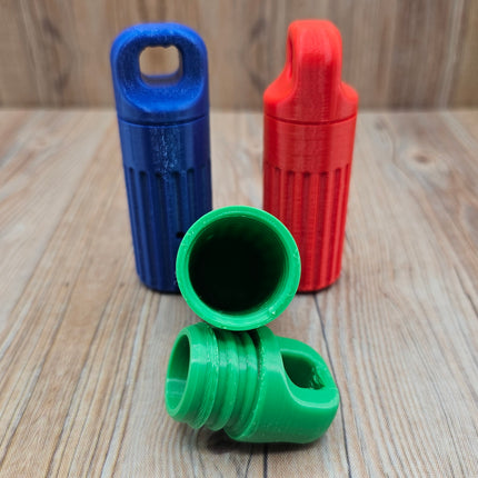 Hanging Tube 3D Printed Scent Detection Containers