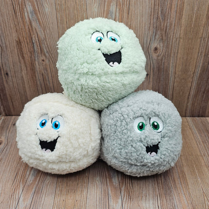 Plush Sherpa Dog Toy - Goofy Face