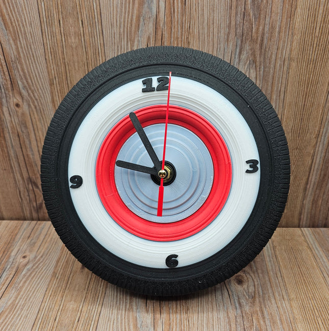 Tire 3D Printed Clock