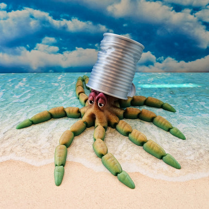 Gus, The 3D Printed Octopus w/ Can