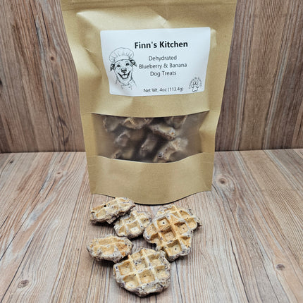 Waffle Bites, Dehydrated Dog Treats, 2 Flavor Options