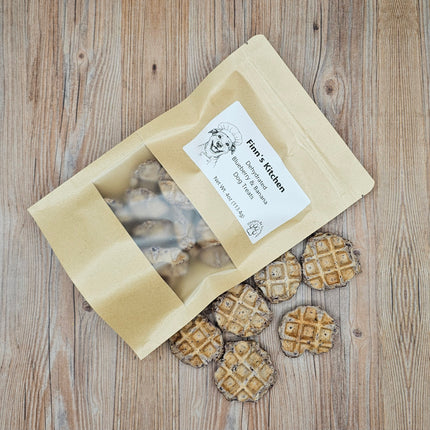 Waffle Bites, Dehydrated Dog Treats, 2 Flavor Options