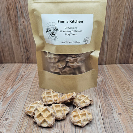 Waffle Bites, Dehydrated Dog Treats, 2 Flavor Options
