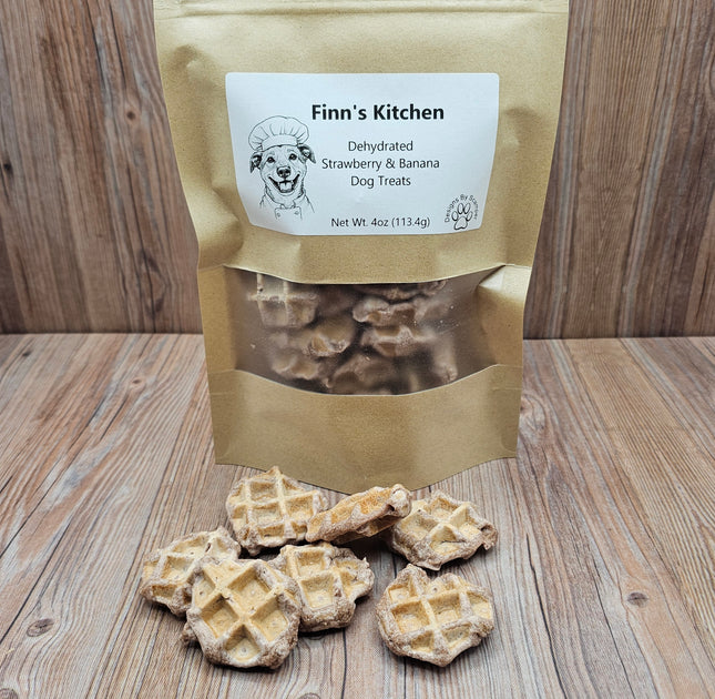 Waffle Bites, Dehydrated Dog Treats, 2 Flavor Options
