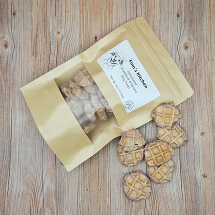Waffle Bites, Dehydrated Dog Treats, 2 Flavor Options