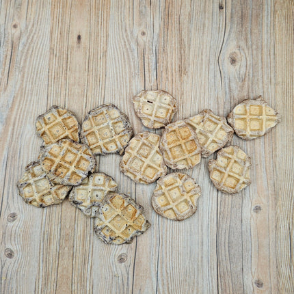 Waffle Bites, Dehydrated Dog Treats, 2 Flavor Options