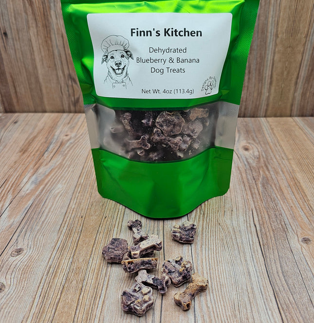Blueberry Banana Dehydrated Dog Treats