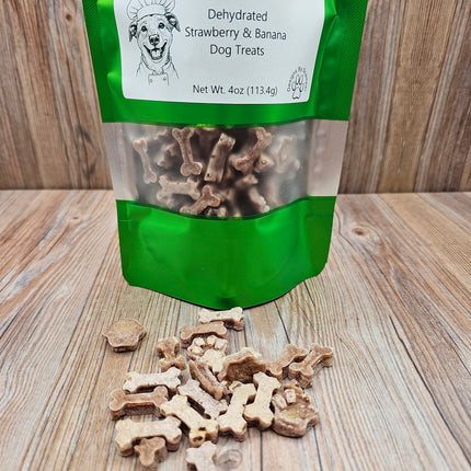 Strawberry Banana Dehydrated Dog Treats