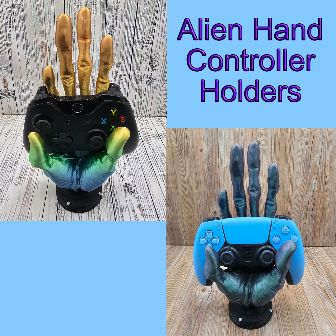 3D Printed Alien Hand Controller Holder Display – Designs By Scamper