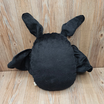 rear view of handmade mothman plush