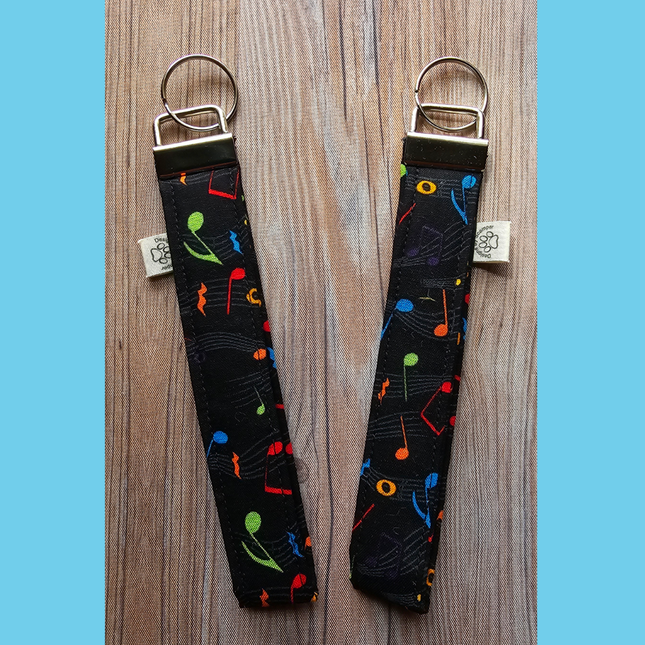 Fabric Wrist Lanyard/Fob (Flowers, Animals, Music)
