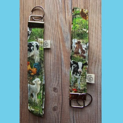Fabric Wrist Lanyard/Fob (Flowers, Animals, Music)