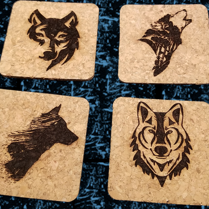 Laser Engraved Cork Coasters