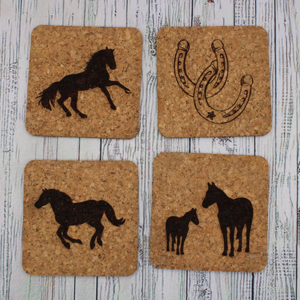 Laser Engraved Cork Coasters