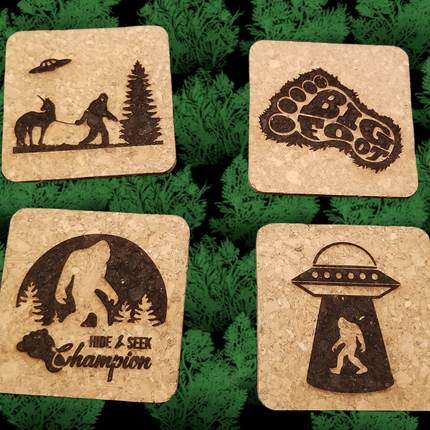 Laser Engraved Cork Coasters
