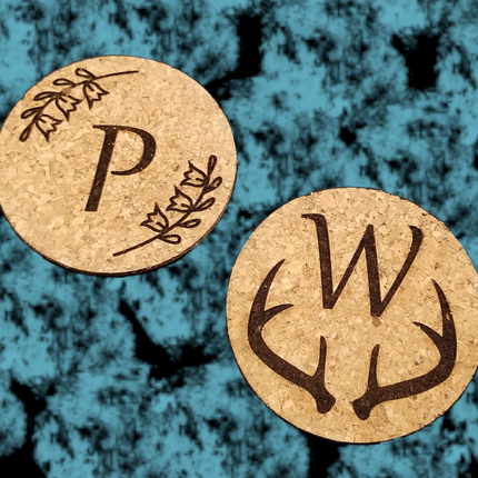 Laser Engraved Cork Coasters
