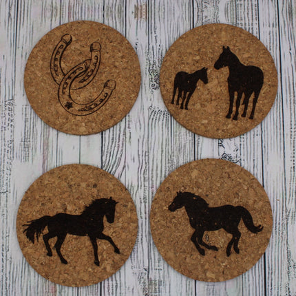 Laser Engraved Cork Coasters