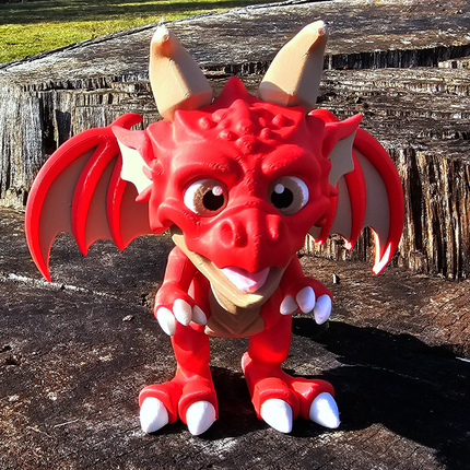 Articulated Dragon "The Conqueror", 3D Printed