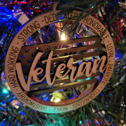 Soldier/Veteran/America Ornaments