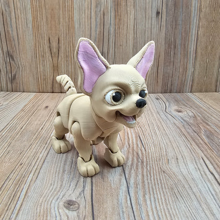 Articulated Chihuahua & Optional Doghouse Accessory Kit