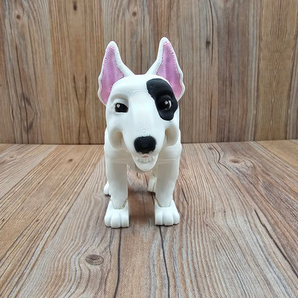 Articulated Bull Terrier & Optional Doghouse Accessory Kit
