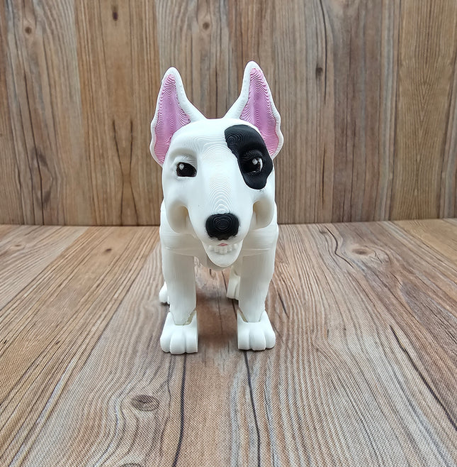 Articulated Bull Terrier & Optional Doghouse Accessory Kit
