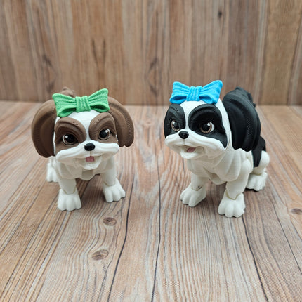 Articulated Shih Tzu & Optional Doghouse Accessory Kit